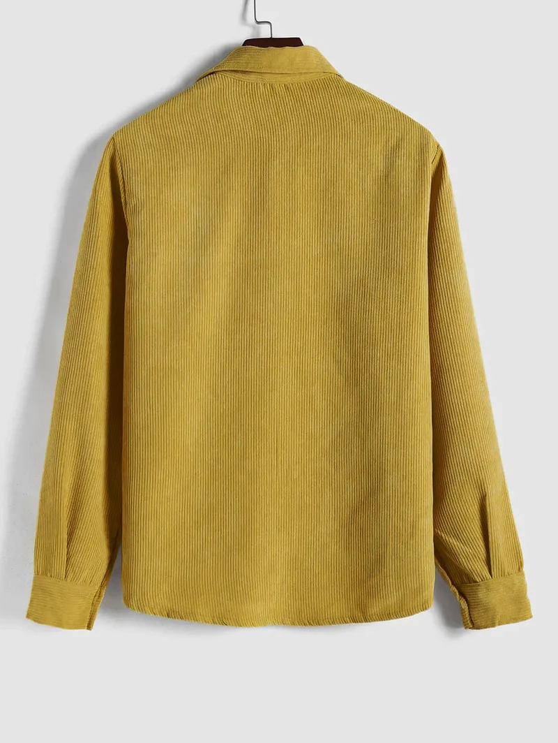 Robert | Chemise Manches Longues Demi-boutons Pour Homme