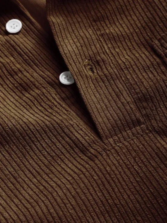 Robert | Chemise Manches Longues Demi-boutons Pour Homme