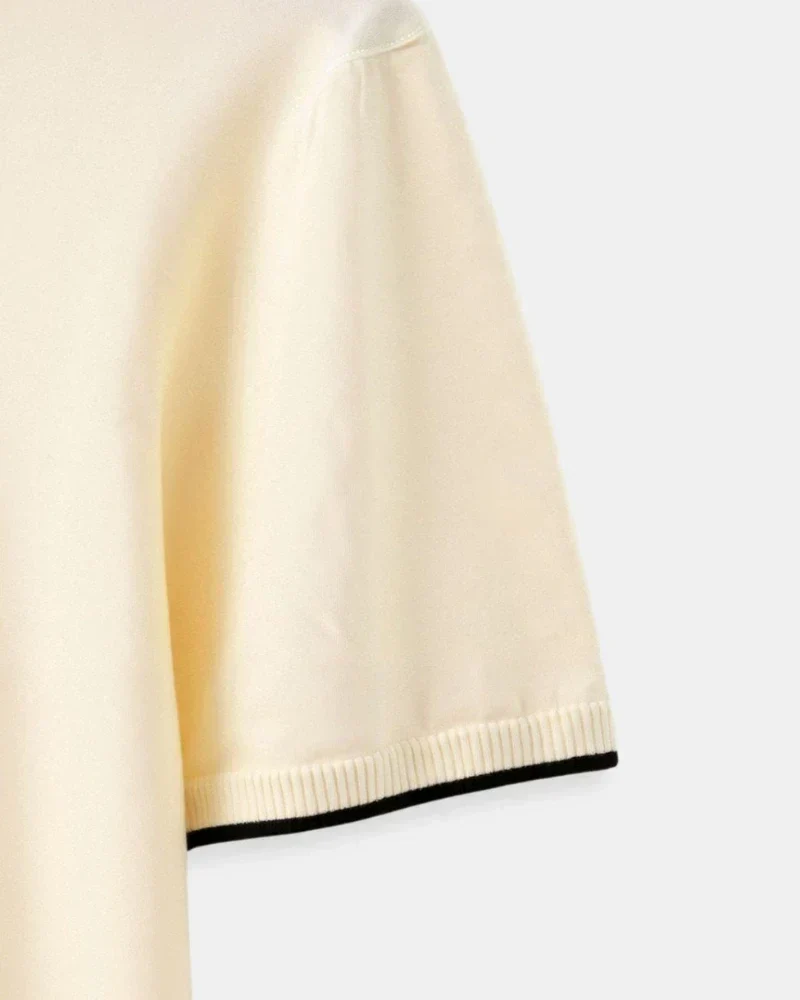 Damien | Polo Sur Mesure En Piqué Avec Détails Contrastants