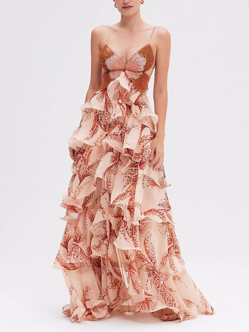 Noémie | Robe Maxi Papillon Signature