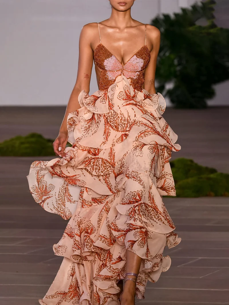 Noémie | Robe Maxi Papillon Signature