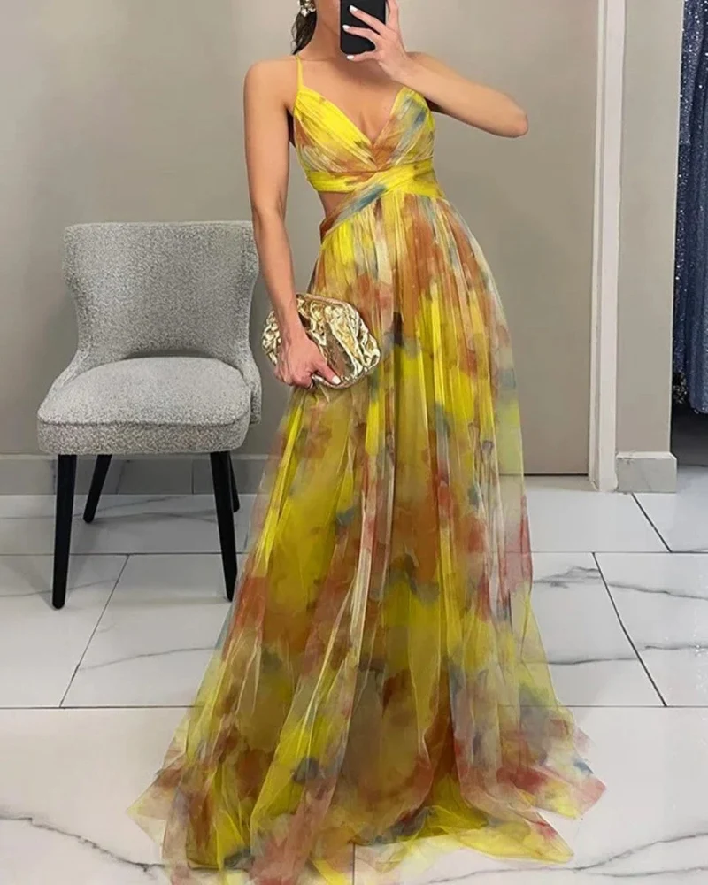 Océane | Robe Maxi Élégance Florale