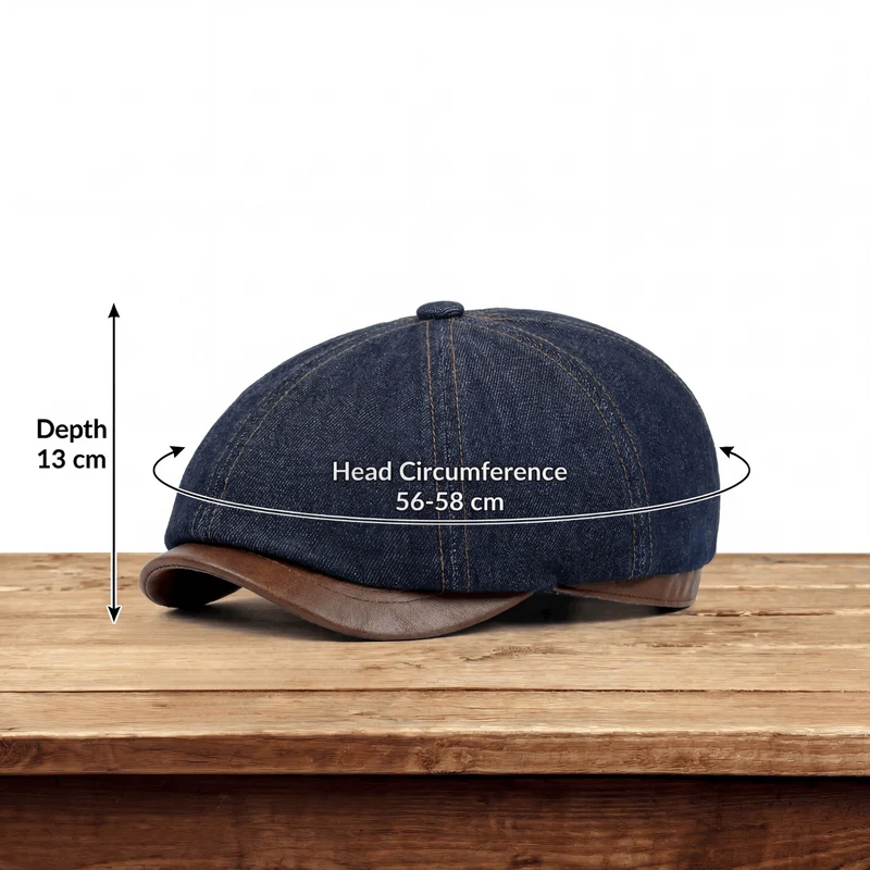 Élias | Casquette en Denim de Travailleur