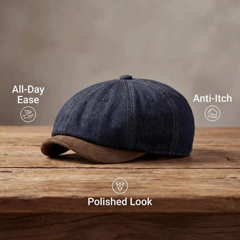 Élias | Casquette en Denim de Travailleur