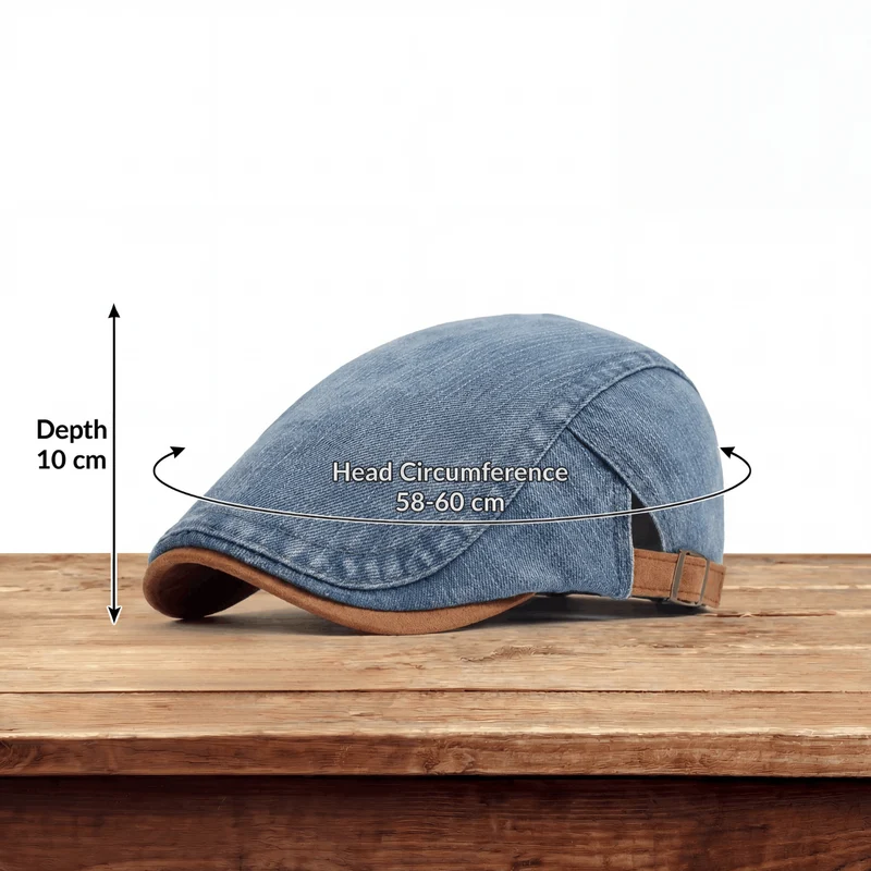 Albert | Casquette de Travail en Denim