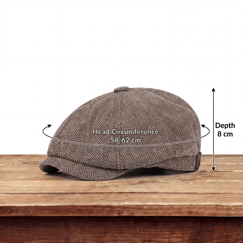 Nestor | Casquette en Laine Herringbone