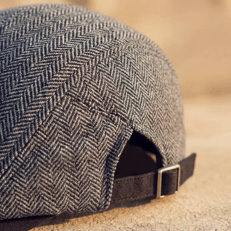 Enzo | Casquette en Laine Herringbone
