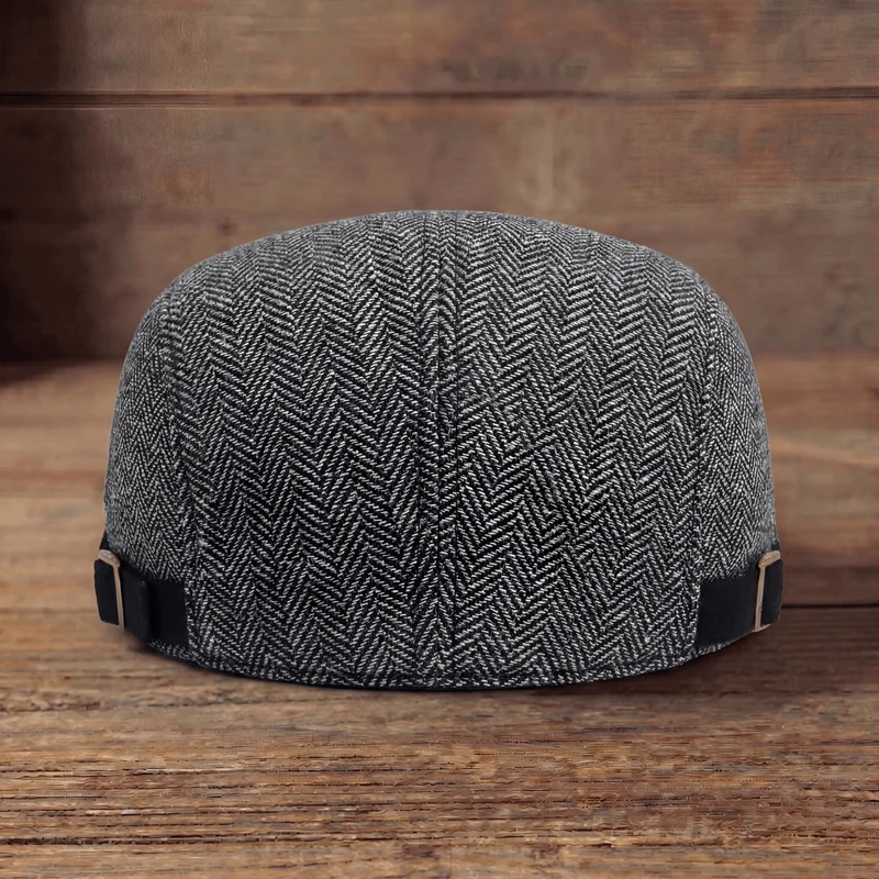 Enzo | Casquette en Laine Herringbone