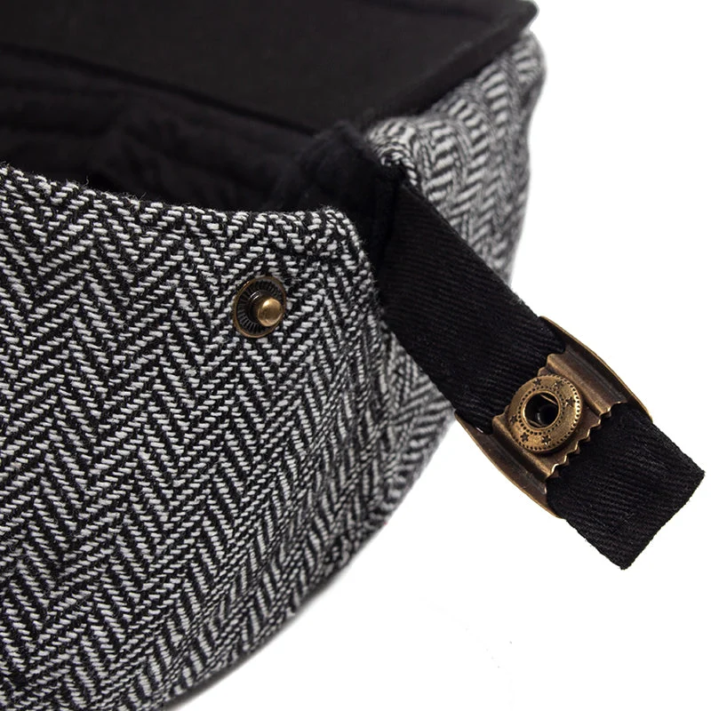 Enzo | Casquette en Laine Herringbone
