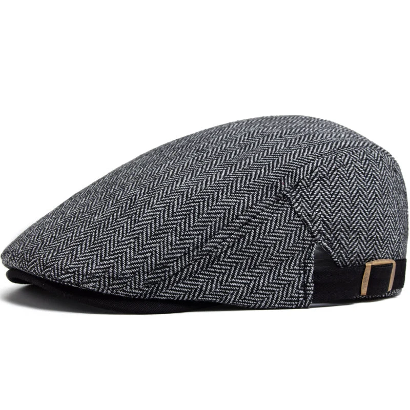 Enzo | Casquette en Laine Herringbone