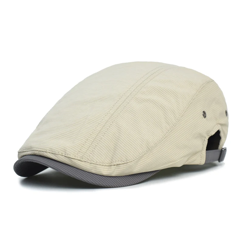 Laurent | Casquette en Coton Rayé