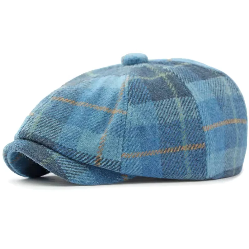 Balthazar | Casquette Newsboy en Plaid d'Hiver