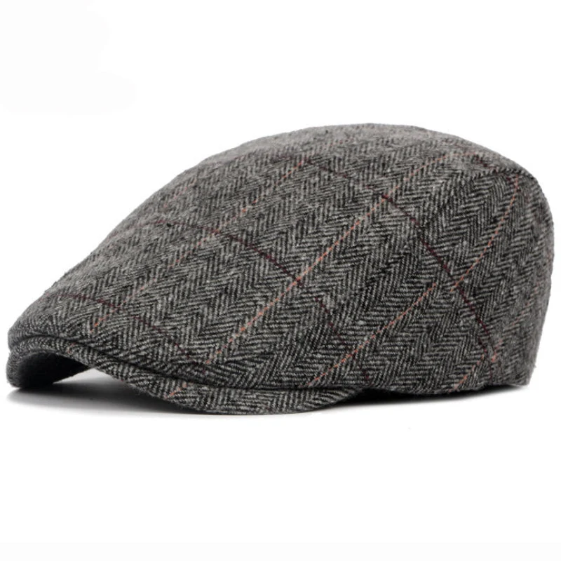 Conrad | Casquette en Herringbone à Rayures