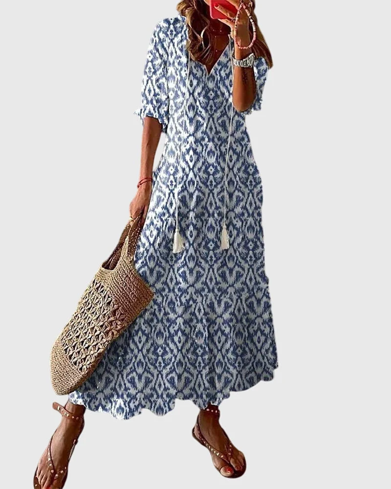 Alba | Robe d'été vintage bohème