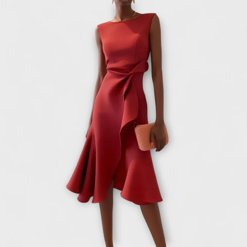 Denise | Robe Midi Sophistiquée