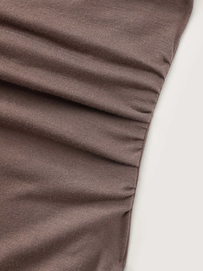 Scoop Neck Fitted Stretchy T-Shirt