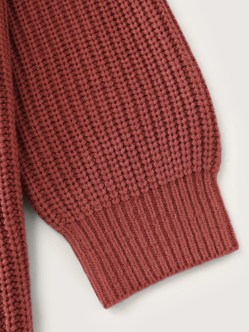 Geometric Snowflake Drape Turtleneck Pullover