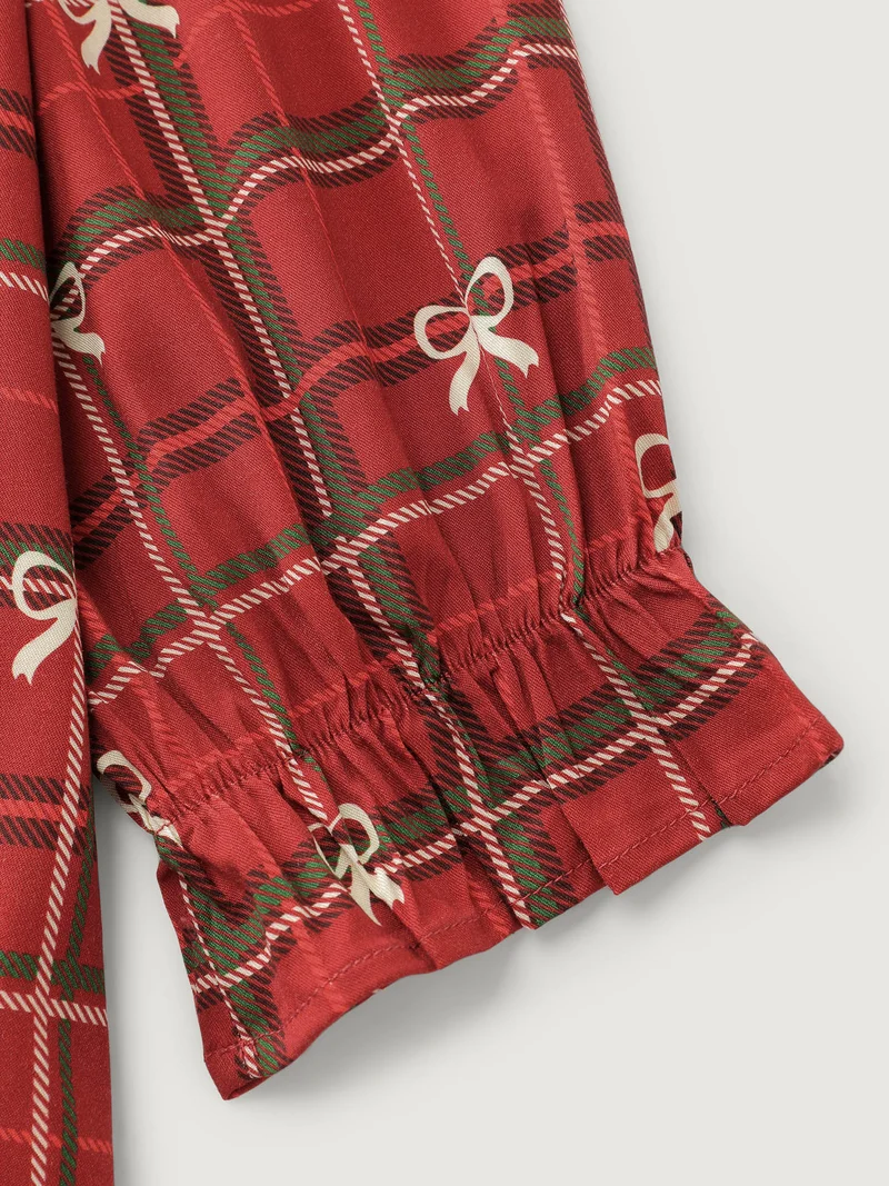 Holidays Unwrapped Neck-Tie Blouse