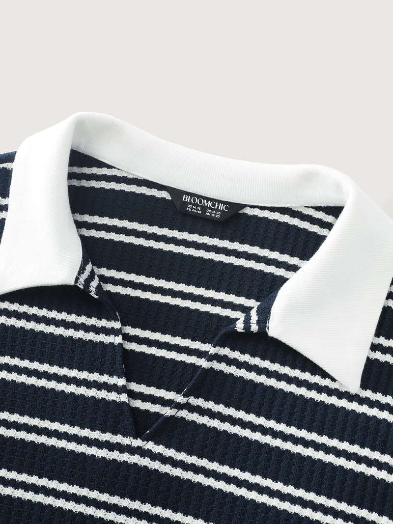 Stripe Print Layered T-Shirt
