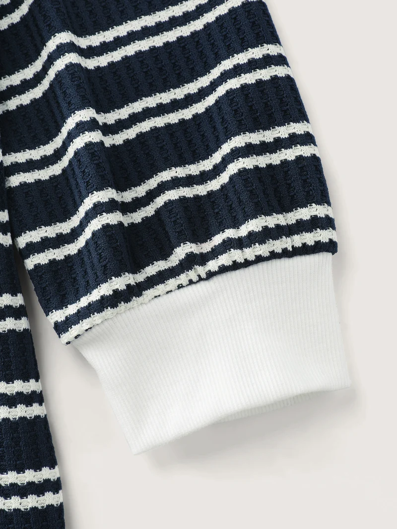 Stripe Print Layered T-Shirt