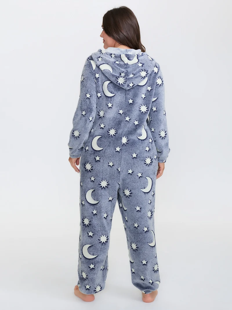 Easy Peezy Fluffy Star Moon Jumpsuit