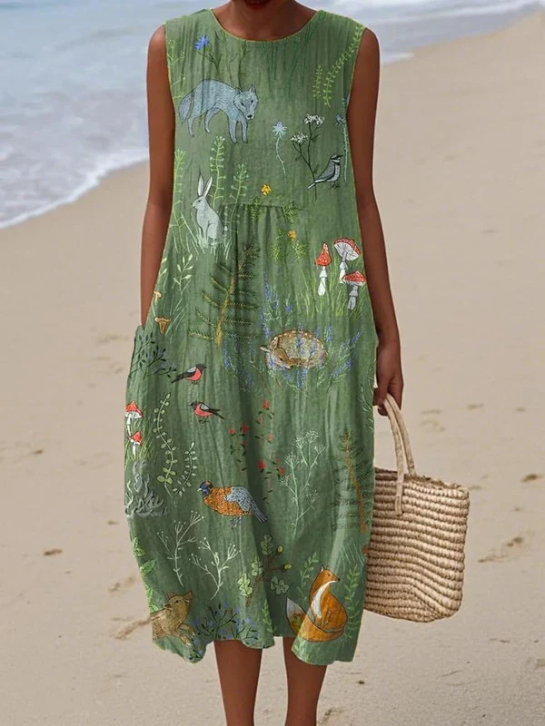 Lila | Robe Midi Quotidienne