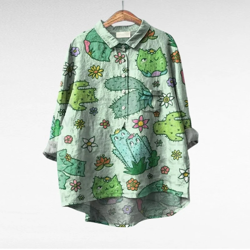 Thérèse | Élégante Blouse d'Été en Lin
