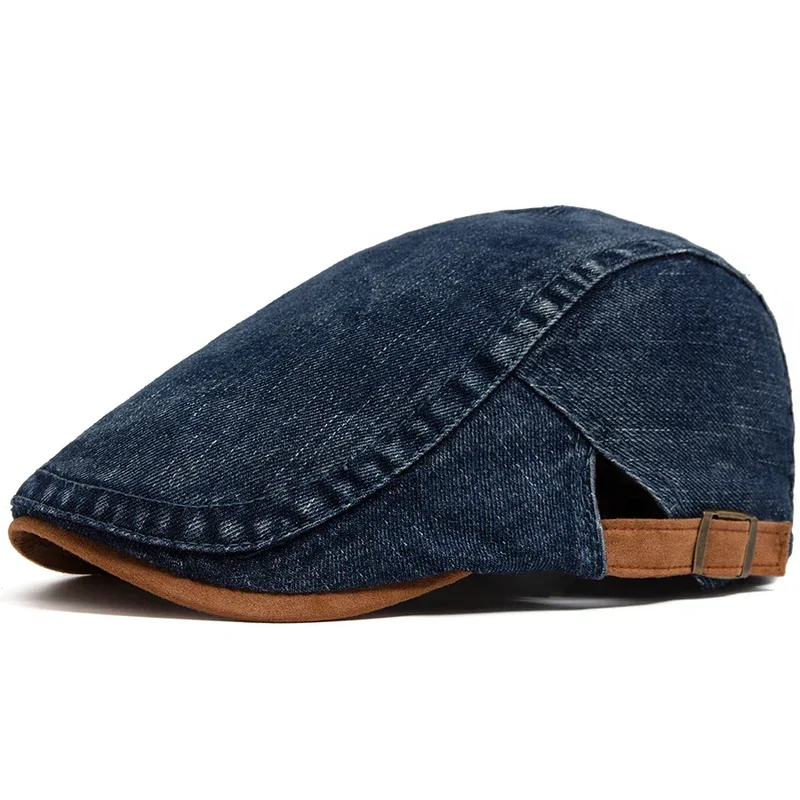 Alexandre | Casquette Plate en Denim Premium – Style Intemporel & Confort Quotidien (1+1 Offre Spéciale)
