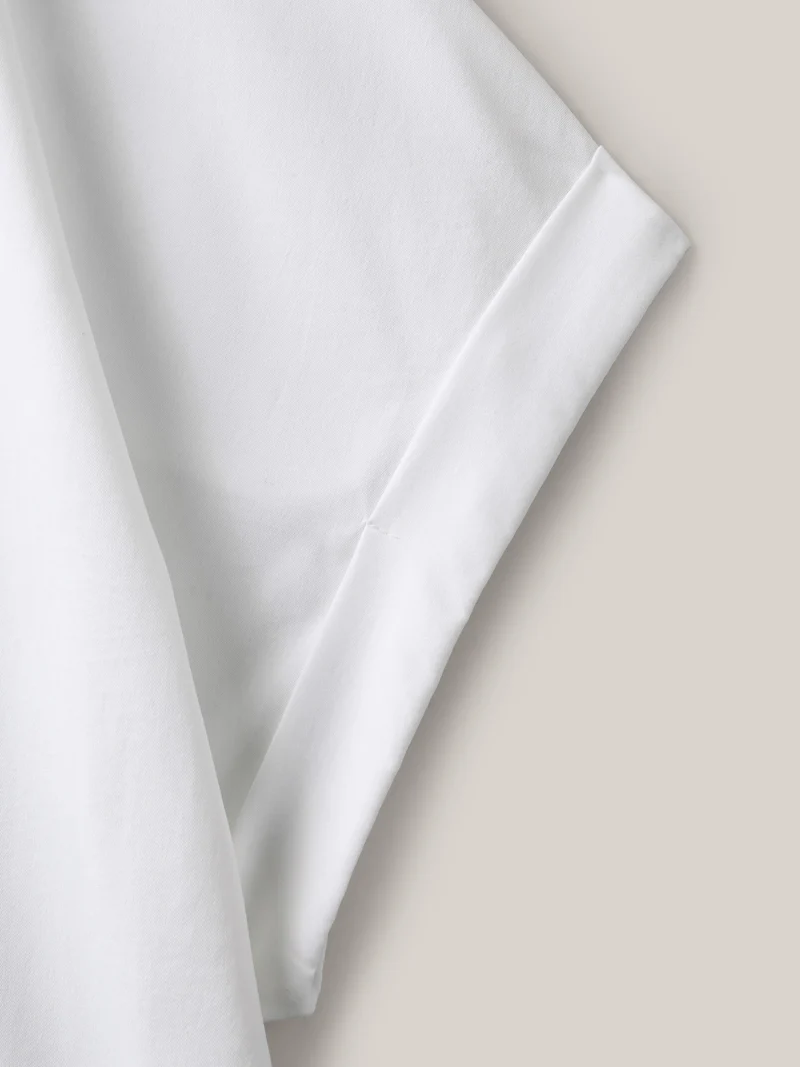 Classic Plain Boat Neck Zipper Blouse