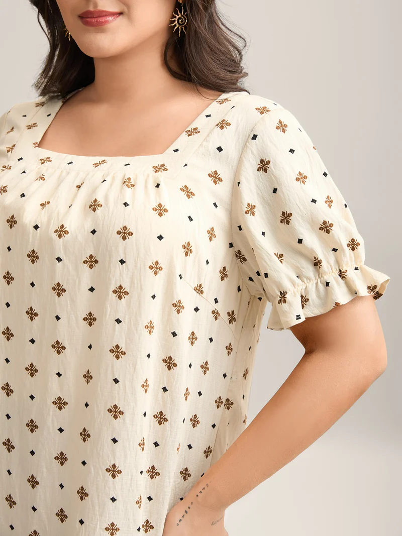 Rayon Embroidered Pleated Blouse