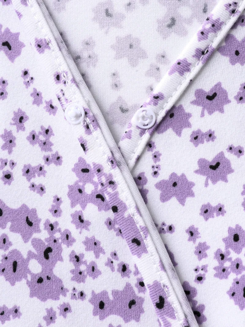 Supersoft Ditsy Floral Print Pockets Romper