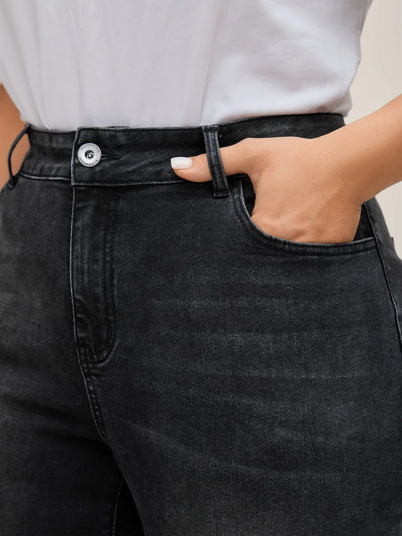 Mid Rise Boyfriend Jeans
