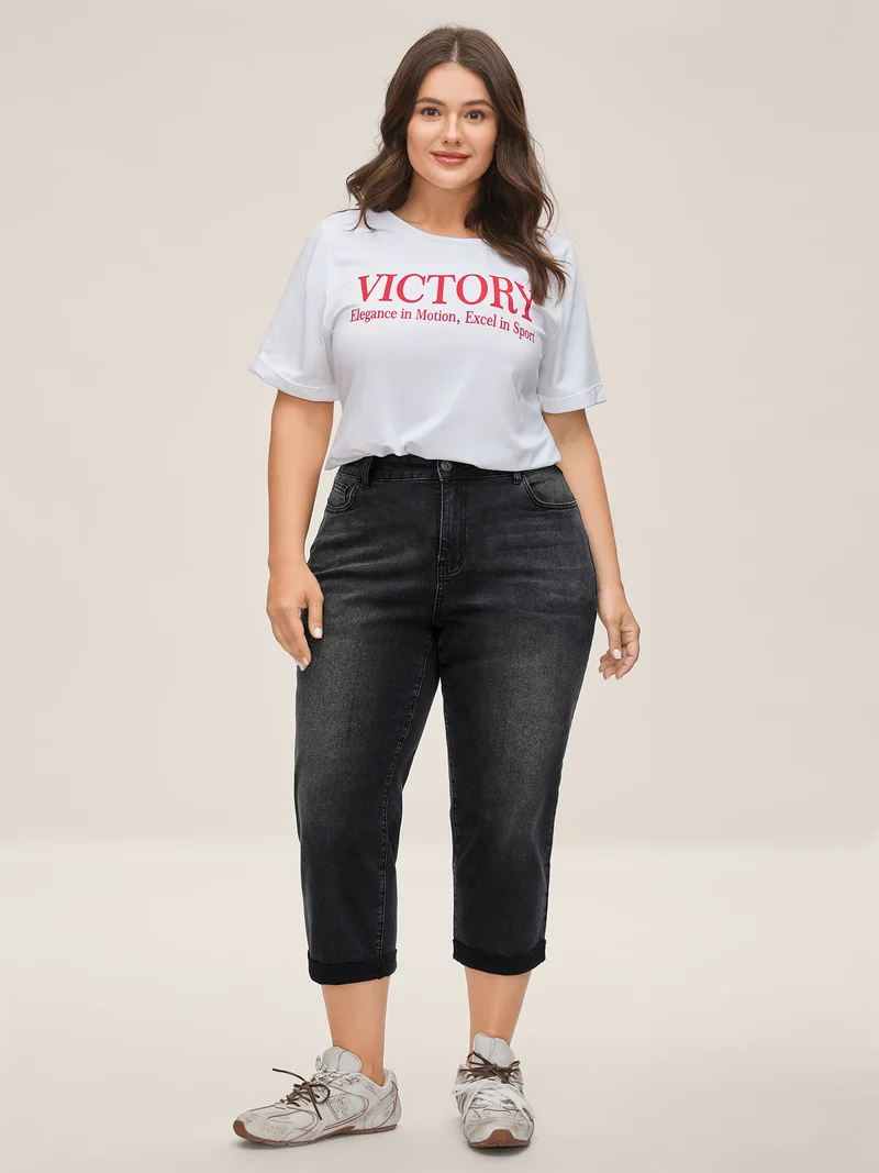 Mid Rise Boyfriend Jeans