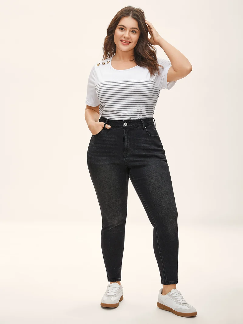 5 Pockets Stretch Skinny-Fit Jeans