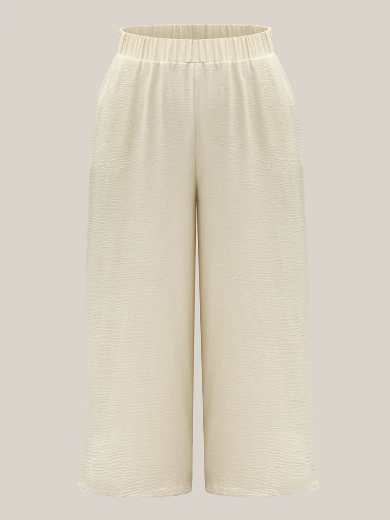 Textured Stretchy Button Detail Co-Ord Set