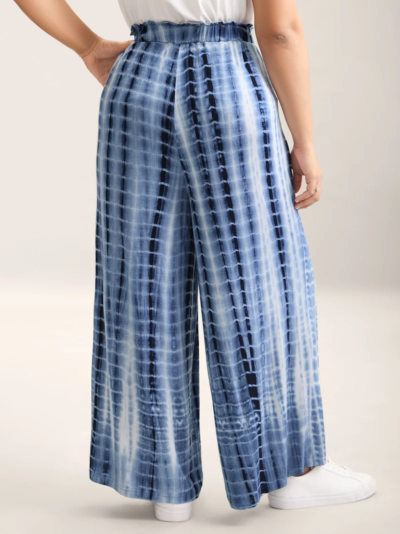 Tie-Dye Wide-Leg Pants