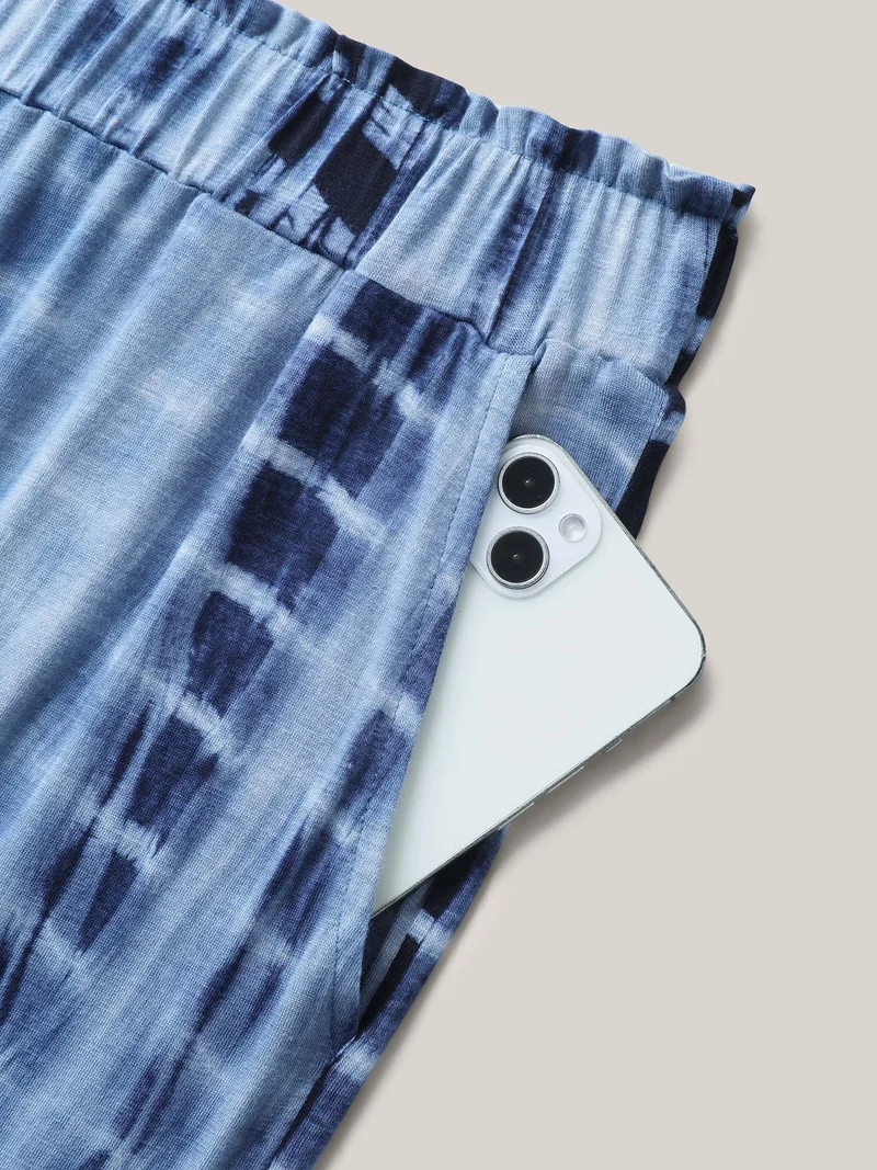 Tie-Dye Wide-Leg Pants