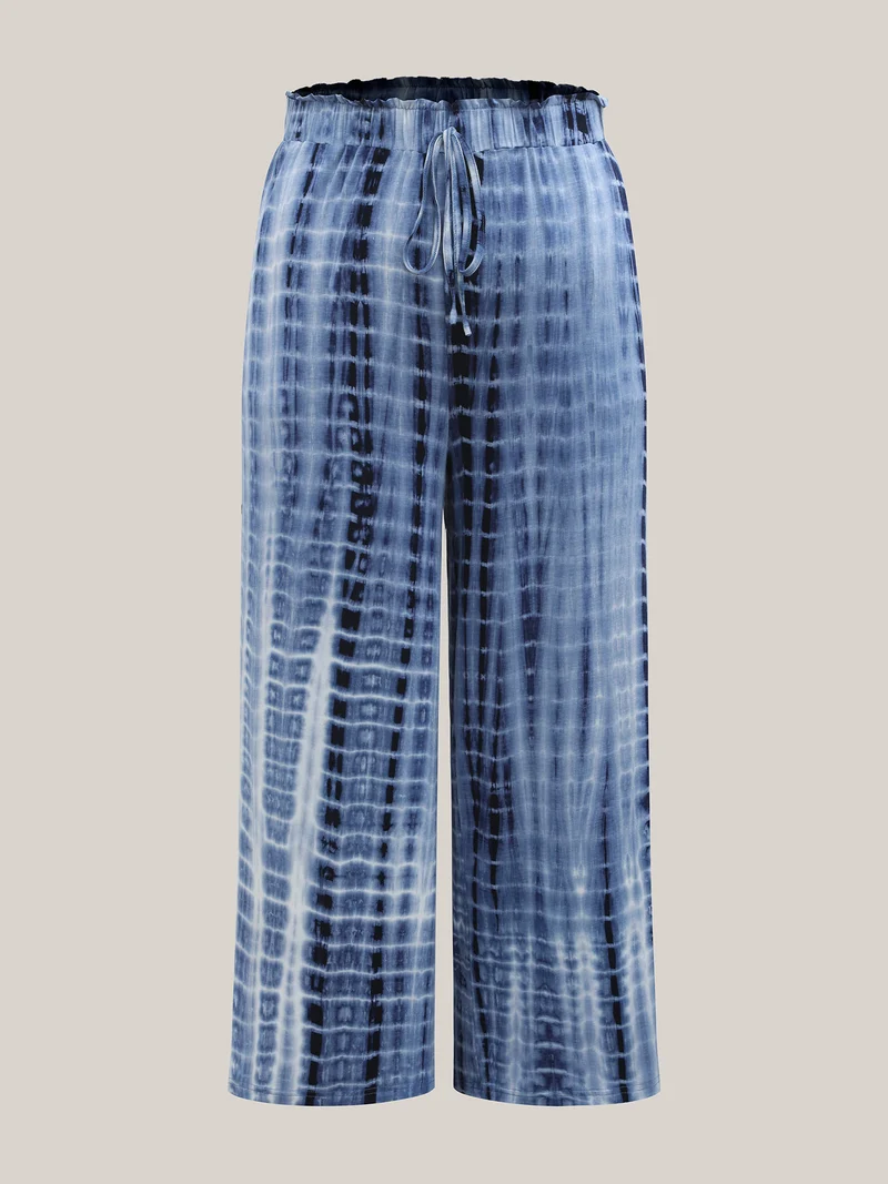 Tie-Dye Wide-Leg Pants