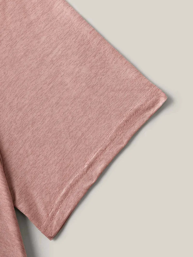 Handkerchief Hem Plain Oversized T-Shirt