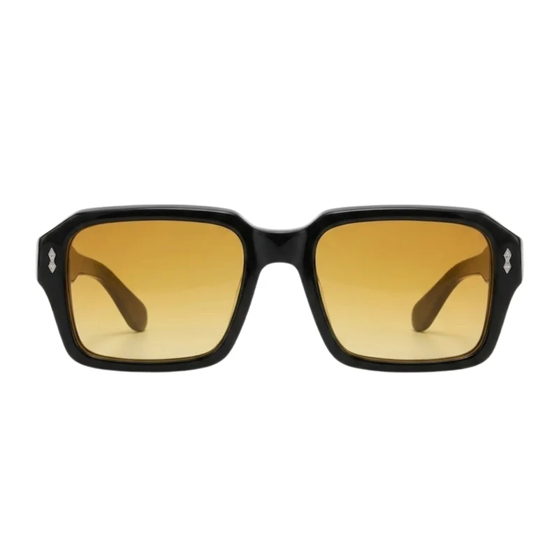 Lunettes de soleil carrées vintage avec verres TAC et protection UV400 unisexe
