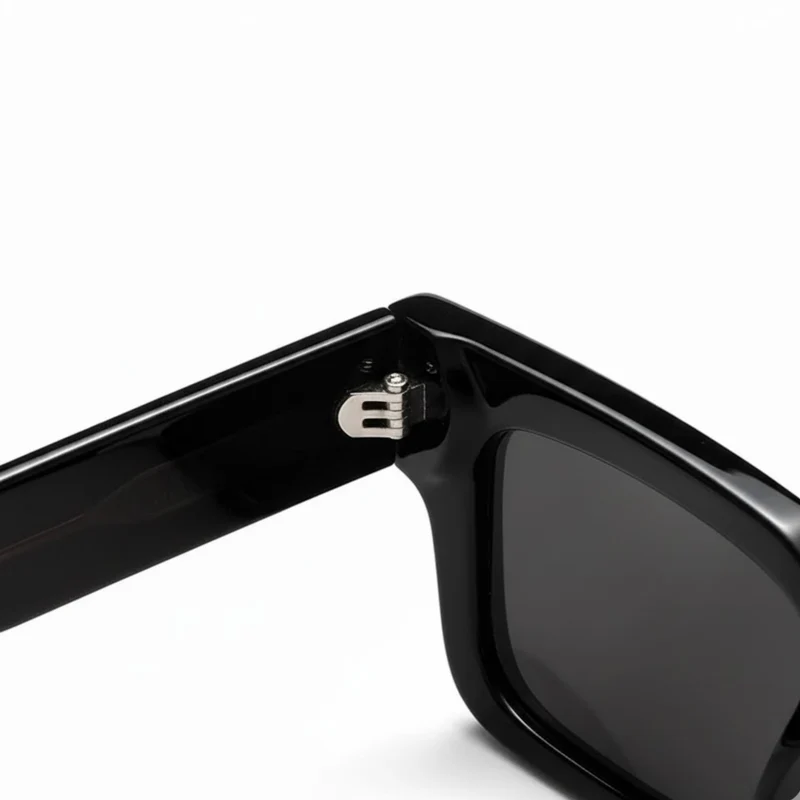 Lunettes de soleil carrées monture épaisse protection UV400 verres TAC unisexe