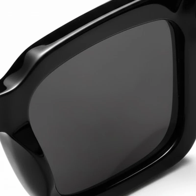Lunettes de soleil carrées monture épaisse protection UV400 verres TAC unisexe
