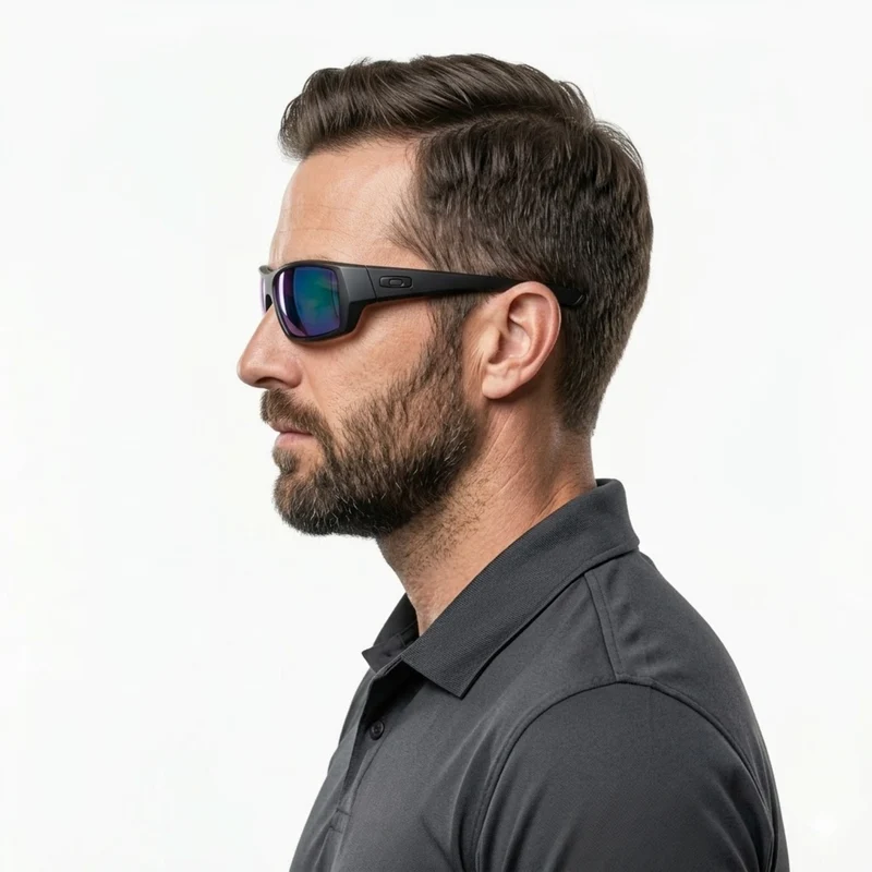 Lunettes de soleil de sport enveloppantes monture polycarbonate protection UV