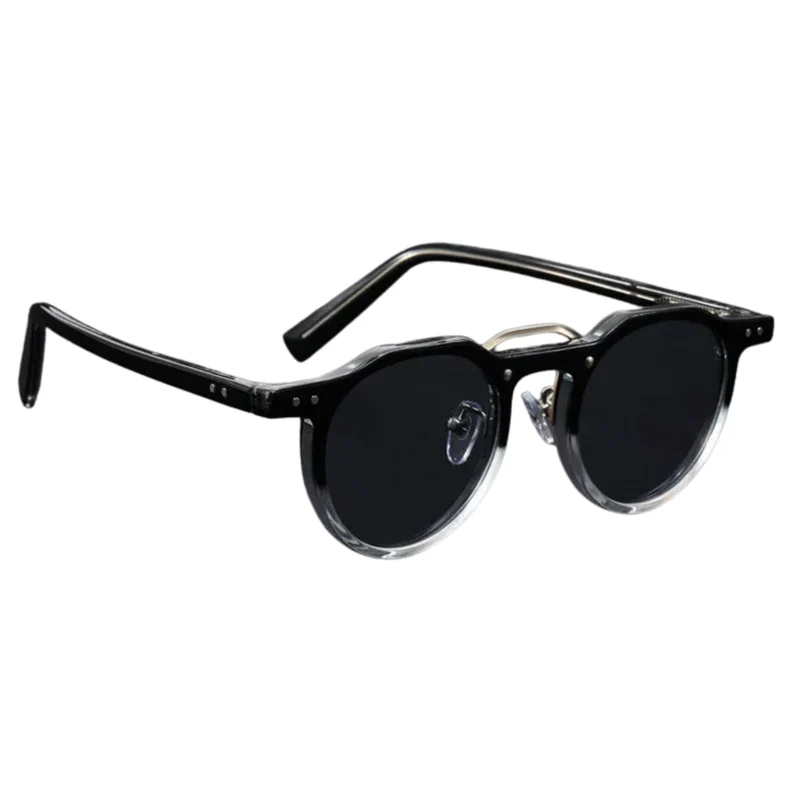 Lunettes de soleil rondes vintage protection UV400 monture polycarbonate unisexe