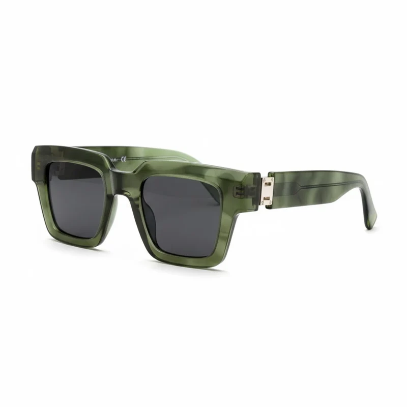 Lunettes de soleil carrées rétro avec verres photochromiques et protection UV400