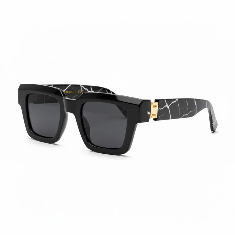 Lunettes de soleil carrées rétro avec verres photochromiques et protection UV400