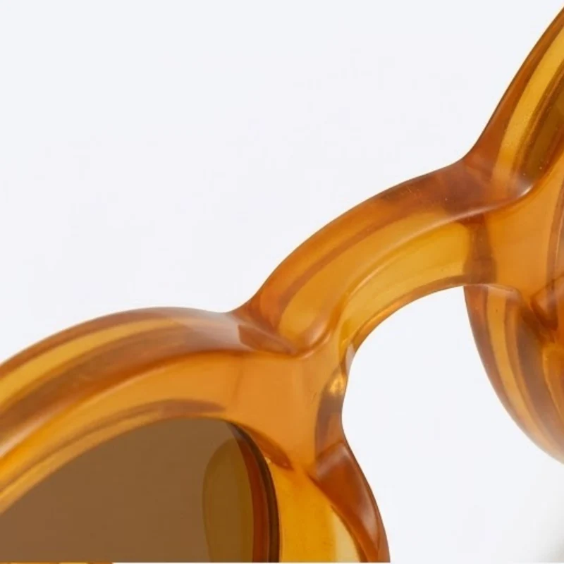 Lunettes de soleil rondes rétro avec verres polarisés TAC et protection UV400