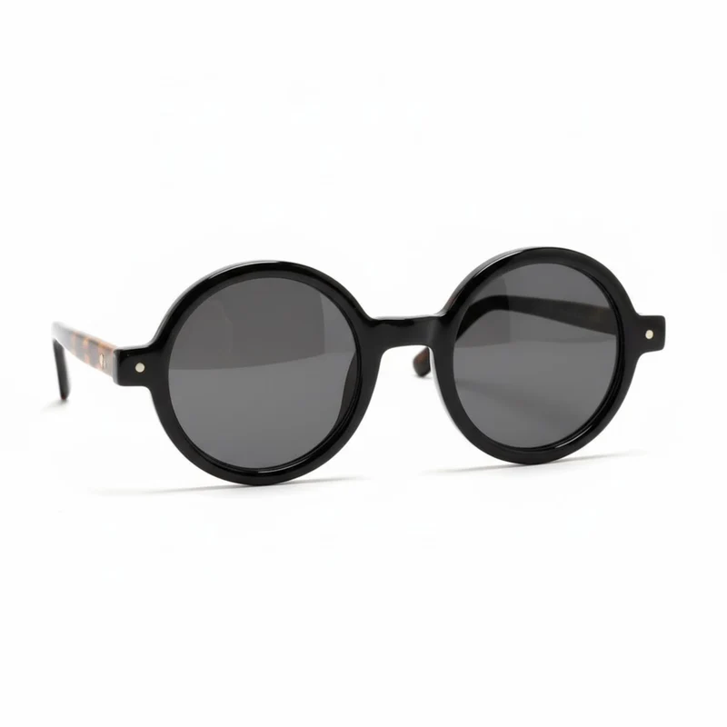 Lunettes de soleil rondes rétro avec verres polarisés TAC et protection UV400