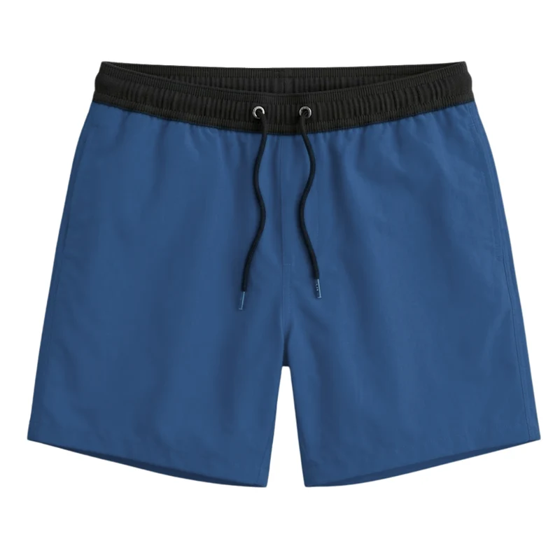 Maillot de Bain à Séchage Rapide pour Hommes avec Poches Zippées et Doublure en Filet
