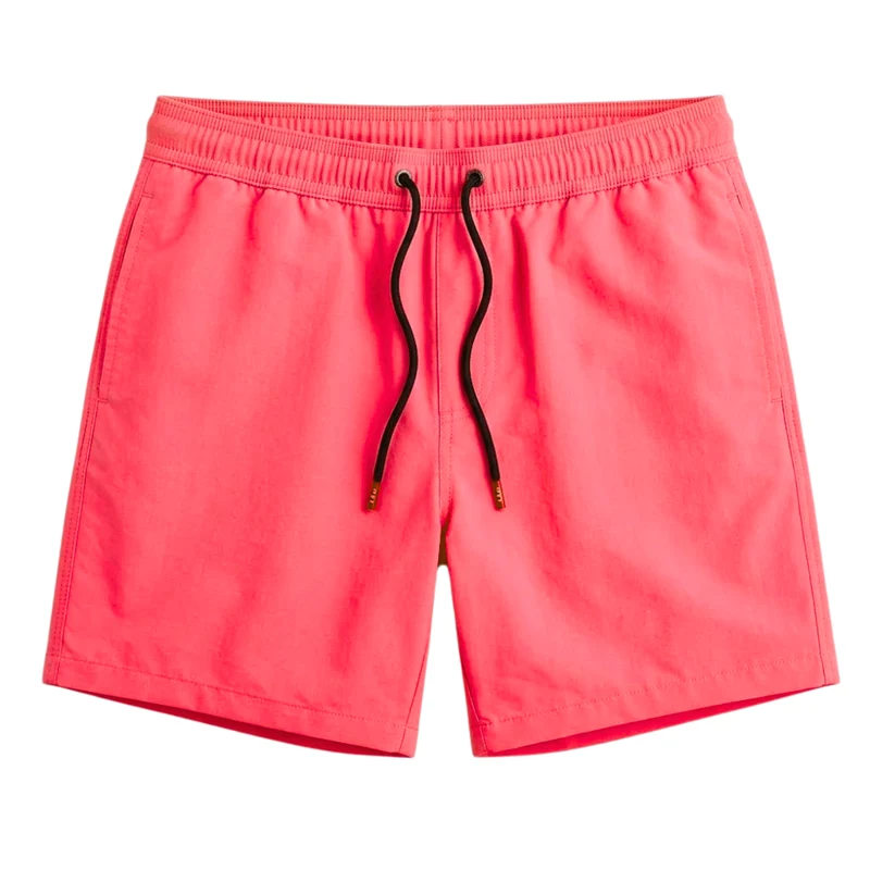 Maillot de Bain à Séchage Rapide pour Hommes avec Poches Zippées et Doublure en Filet